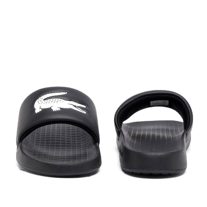 Chanclas Lacoste serve negras de pala - Querol online