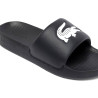Chanclas Lacoste serve negras de pala