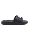 Chanclas Lacoste serve negras de pala