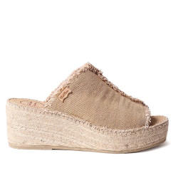 Sandalias cuña TONI PONS itaca tostadas destalonadas - Querol online