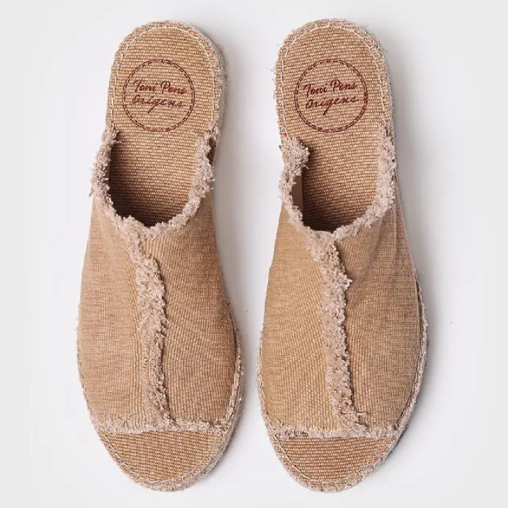 Sandalias cuña TONI PONS itaca tostadas destalonadas - Querol online