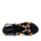 Sandalias planas Gioseppo negras con cuentas de colores schoepke - Querol online