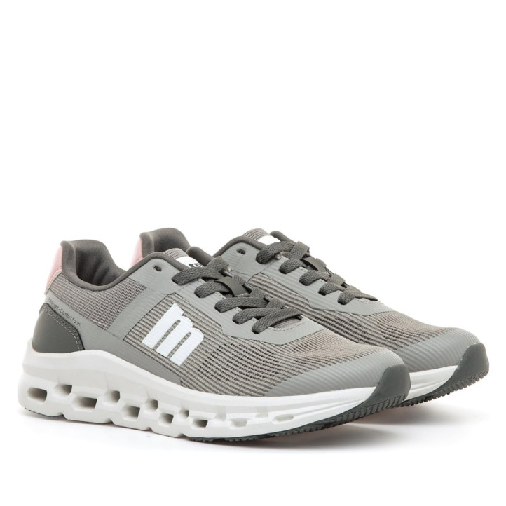 Zapatillas deportivas Mustang game gris tejido técnico - Querol online