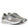 Zapatillas deportivas Mustang game gris tejido técnico