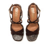 SANDALIAS DE MUJER MUSTANG BRITT MARRON 56649 62742