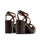 SANDALIAS DE MUJER MUSTANG BRITT MARRON 56649 62742 - Querol online