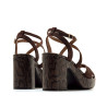 SANDALIAS DE MUJER MUSTANG BRITT MARRON 56649 62742