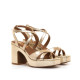 SANDALIAS DE MUJER MUSTANG BRITT ORO 56649 62206 - Querol online