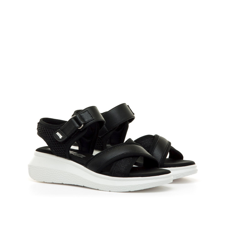 SANDALIAS DE MUJER MUSTANG COTTON NEGRO 60933 62766 - Querol online