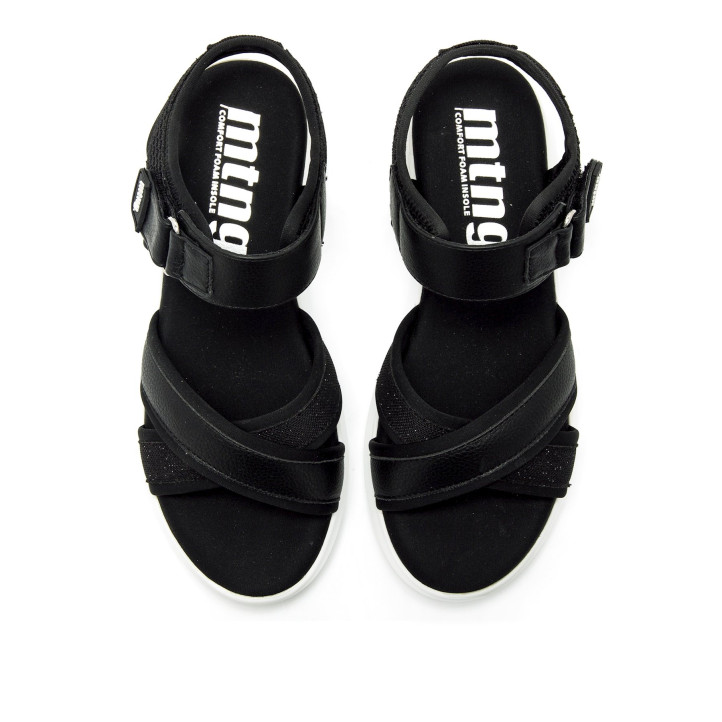 SANDALIAS DE MUJER MUSTANG COTTON NEGRO 60933 62766 - Querol online