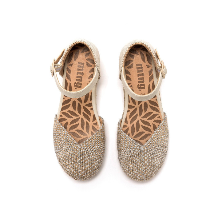SANDALIAS DE NIñO MTNG KIDS PADME PLATA 40037 62580 - Querol online