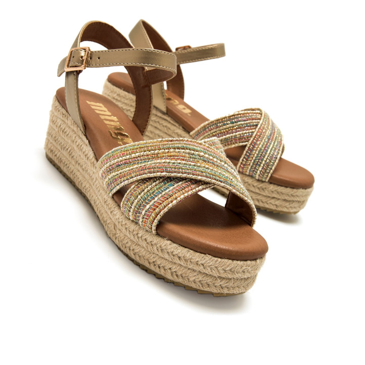 SANDALIAS DE MUJER MUSTANG LITA BEIGE 59553 62744 - Querol online