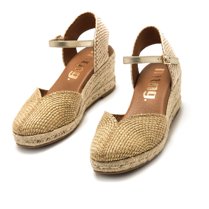SANDALIAS DE MUJER MUSTANG MADA ORO 56601 62736 - Querol online