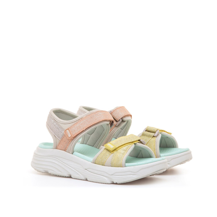 SANDALIAS DE MUJER MUSTANG TSUNAMI AMARILLO 60815 62764 - Querol online