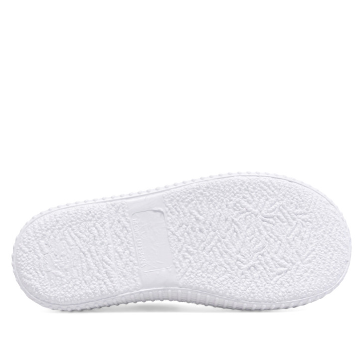 sabatilles lona QUETS! blaus estil pepito amb velcro i sola blanca - Querol online