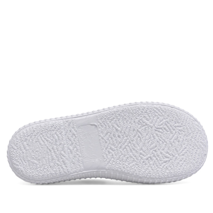 sabatilles lona Querolets grises verdoses estil pepito amb velcro i sola blanca - Querol online