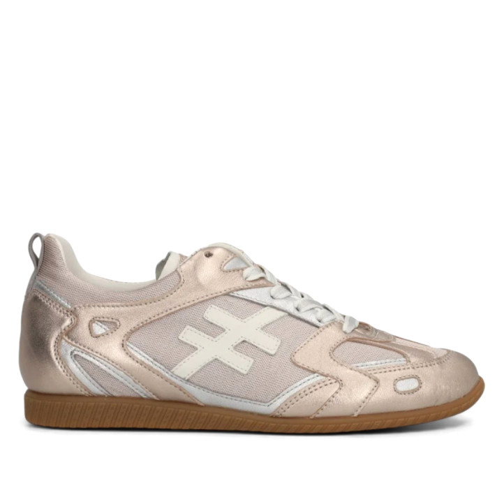 Zapatillas urban Another Trend juliette platino con beige - Querol online