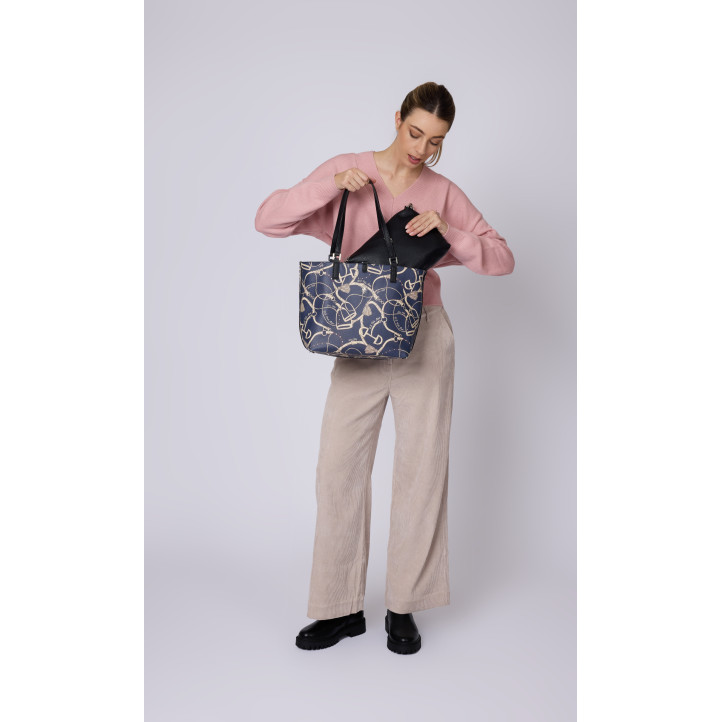 Bolso U.S. POLO ASSN. negro reversible rogersville - Querol online