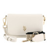 Bolso U.S. POLO ASSN. blanco mansion flap