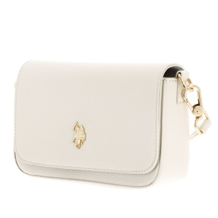 Bolso U.S. POLO ASSN. blanco mansion flap - Querol online