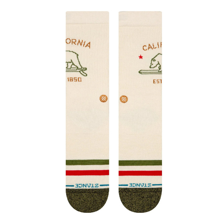 Mitjons Stance california republic 2 crew off white - Querol online