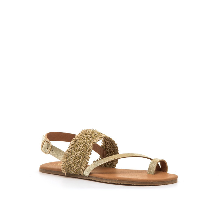 SANDALIAS DE MUJER MUSTANG FREE-CLEO ORO 55977 62859 - Querol online
