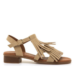 SANDALIAS DE MUJER MUSTANG INES BEIGE 55949 62712 - Querol online