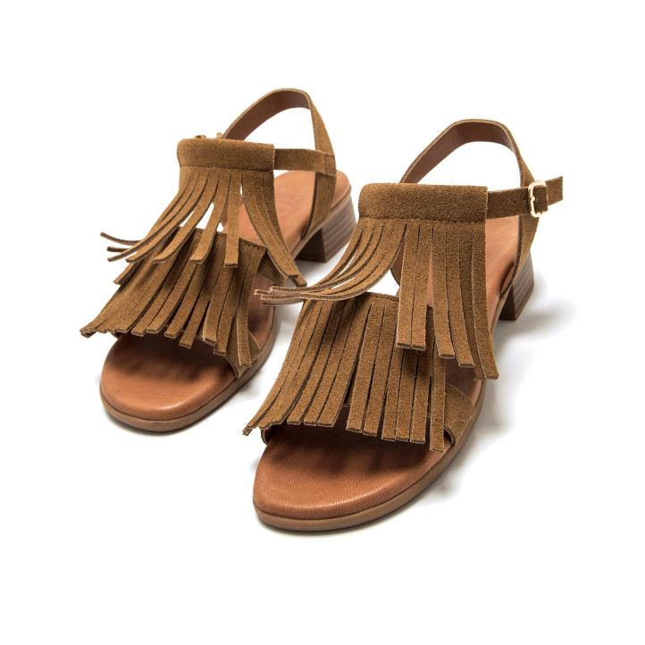 SANDALIAS DE MUJER MUSTANG INES MARRON 55949 62711 - Querol online