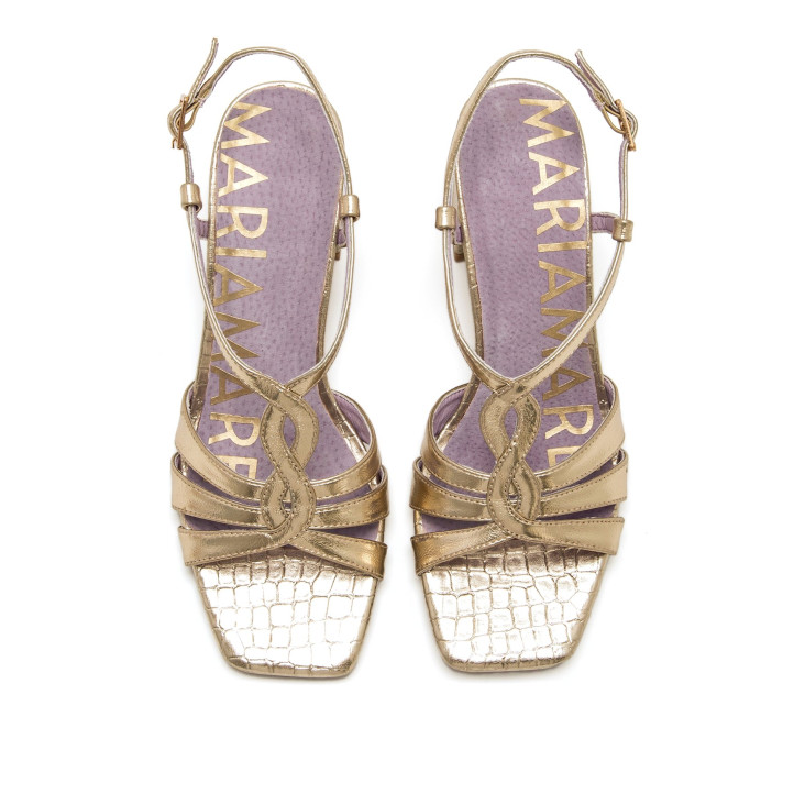 SANDALIAS DE MUJER MARIAMARE 68712 ORO 68712 62625 - Querol online