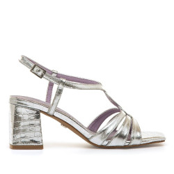 SANDALIAS DE MUJER MARIAMARE 68712 PLATA 68712 62626 - Querol online