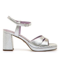 SANDALIAS DE MUJER MARIAMARE 68716 PLATA 68716 62629 - Querol online