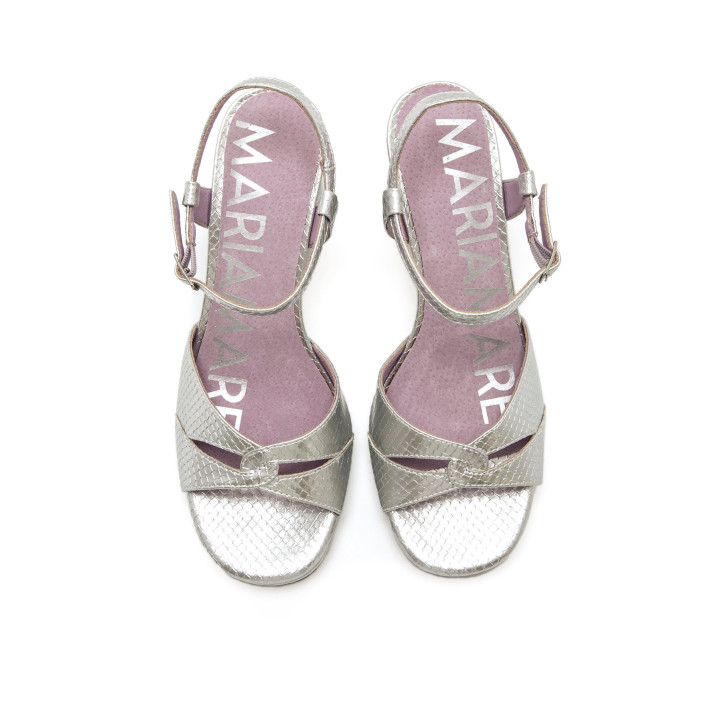 SANDALIAS DE MUJER MARIAMARE 68716 PLATA 68716 62629 - Querol online