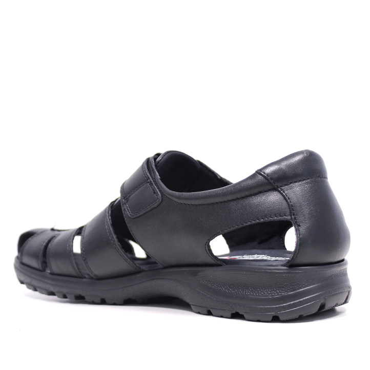 Sandalias Callaghan sintra negras estilo cangrejera - Querol online