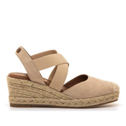 SANDALIAS DE MUJER MUSTANG MADA BEIGE 55913 62695 - Querol online