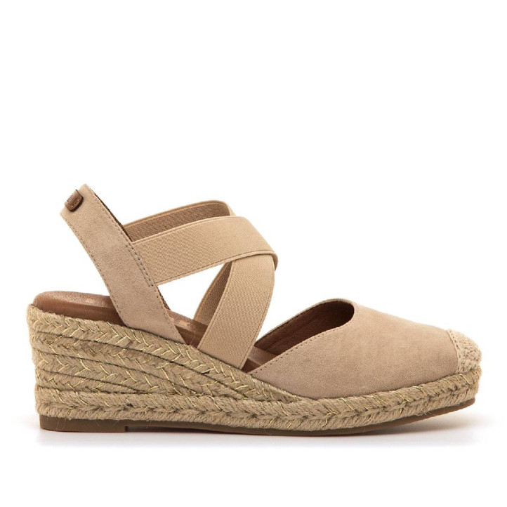 SANDALIAS DE MUJER MUSTANG MADA BEIGE 55913 62695 - Querol online