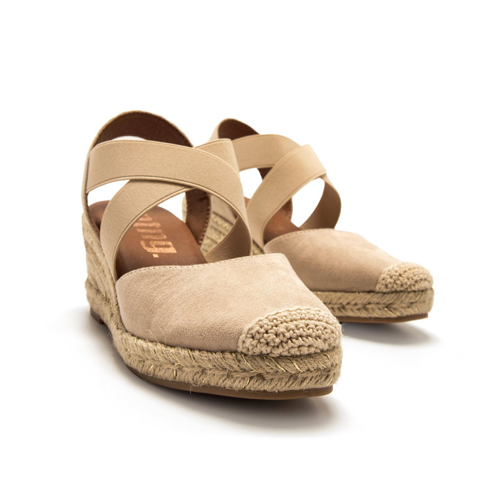 SANDALIAS DE MUJER MUSTANG MADA BEIGE 55913 62695 - Querol online