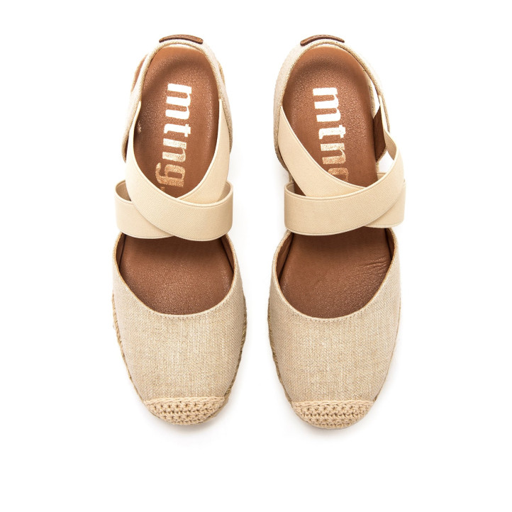 SANDALIAS DE MUJER MUSTANG MADA BEIGE 55913 62694 - Querol online