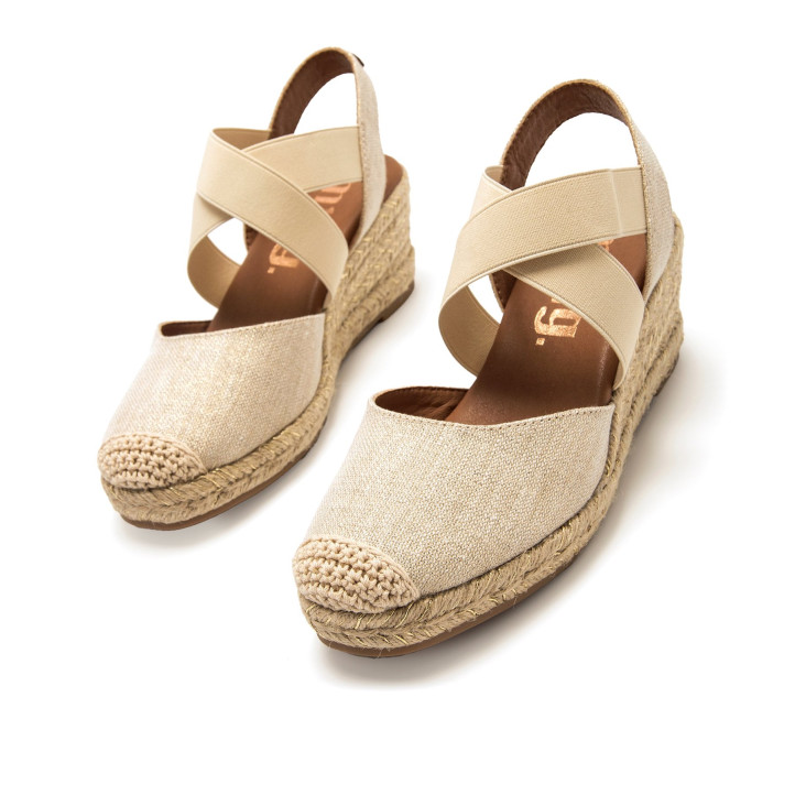 SANDALIAS DE MUJER MUSTANG MADA BEIGE 55913 62694 - Querol online