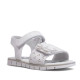 sandalias Chicco cristal blancas con pala ancha y mariposa - Querol online