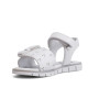 sandalias Chicco cristal blancas con pala ancha y mariposa - Querol online