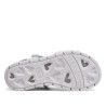 sandalias Chicco cristal blancas con pala ancha y mariposa
