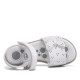 sandalias Chicco cristal blancas con pala ancha y mariposa - Querol online