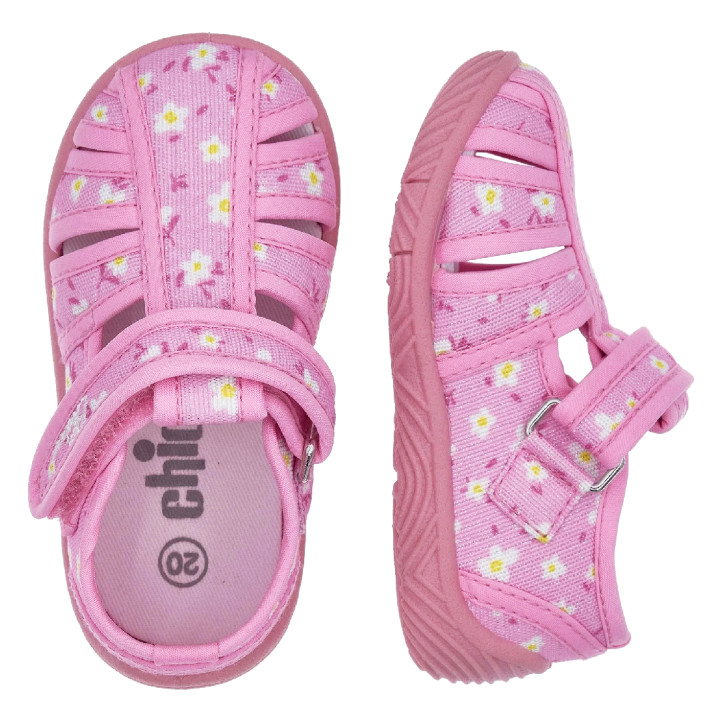 sandalias Chicco templar rosas con florecitas - Querol online