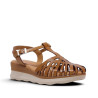 Sandalias cuña Redlove rina marrones estilo cangrejera