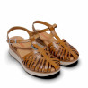 Sandalias cuña Redlove rina marrones estilo cangrejera