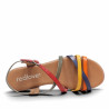Sandàlies planes Redlove yui amb tires multicolor