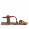 Sandalias planas Redlove yui con tiras multicolor