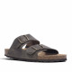 Sandalias Owel porto marrones con doble hebilla tipo bio - Querol online