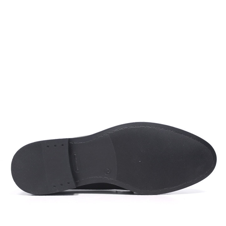 Zapatos vestir Lobo etna negros de piel con cordones - Querol online