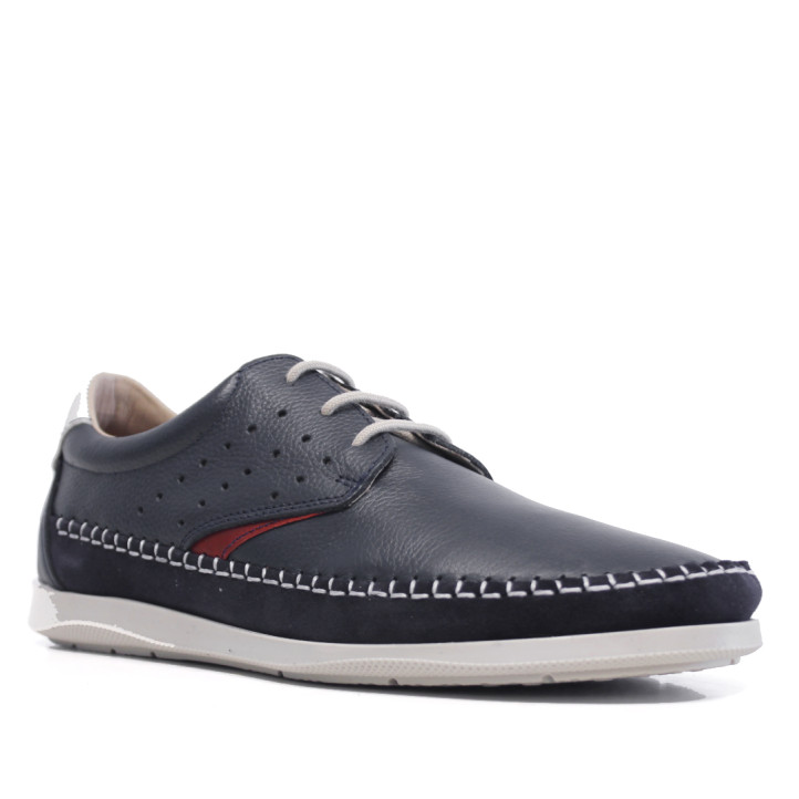Sabates sport Lobo paradiso blau marí amb detalls blancs i vermells - Querol online